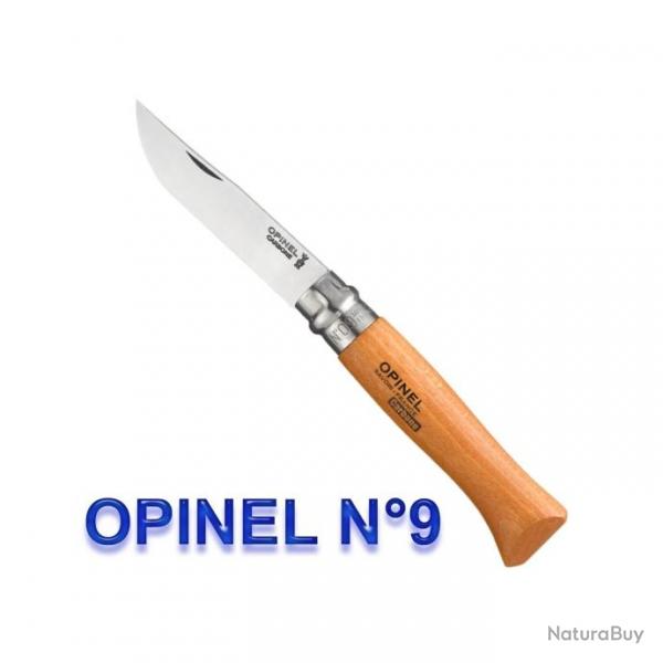 Opinel - Couteau Tradition N6  N9 Htre Lame Carbone - 942.x - 942.09