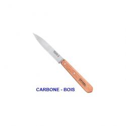 Opinel - Couteau Office N112 Lame Lisse Inox / Carbone Pointe Milieu - 1381-94x - 947
