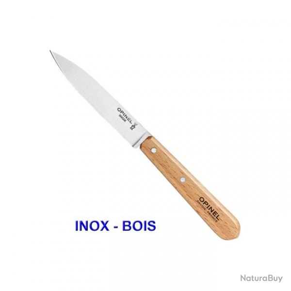 Opinel - Couteau Office N112 Lame Lisse Inox / Carbone Pointe Milieu - 1381-94x - 948