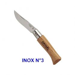 Opinel - Couteau Tradition N2 à N5 Hêtre Lame Inox ou Carbone - 940-952 - 952.03