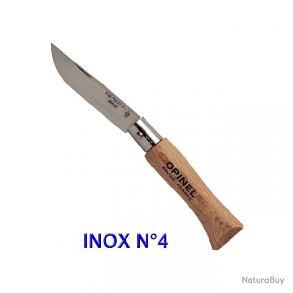 Opinel - Couteau Tradition N2  N5 Htre Lame Inox ou Carbone - 940-952 - 952.04