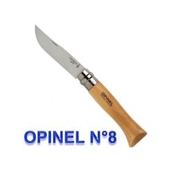 Opinel - Couteau Tradition N6 A N9 Hêtre Lame Inox - 952.x - 952.08