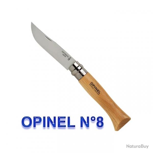 Opinel - Couteau Tradition N6 A N9 Htre Lame Inox - 952.x - 952.08
