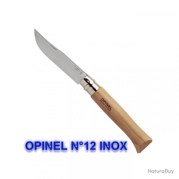 Opinel - Couteau Tradition N12 Htre Lame Inox - 952.12