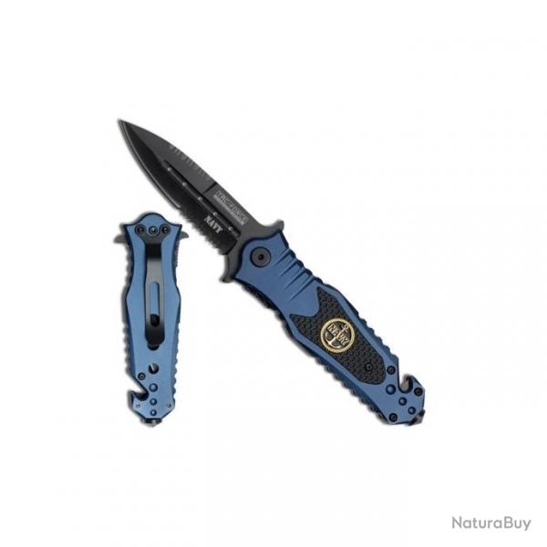 TacForce - Couteau Pliant Navy Air Force Manche 12cm Clip - TF-700 - TF-700NY