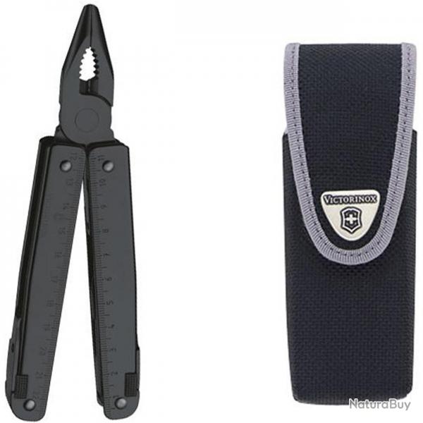 Victorinox - Pince Multifonctions Swisstool Noire 31 Fonctions Etui - 3.0323.3N