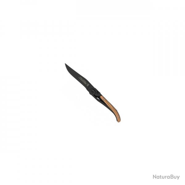 Dozorme - Couteau Pliant Laguiole Liner Lock Manche 11cm Lame Inox Noire - 4913.x - 4913.ON