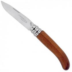Andre verdier - couteau l'alpage bois 11cm lame inox virole bloquante - 828x - Hêtre teinté