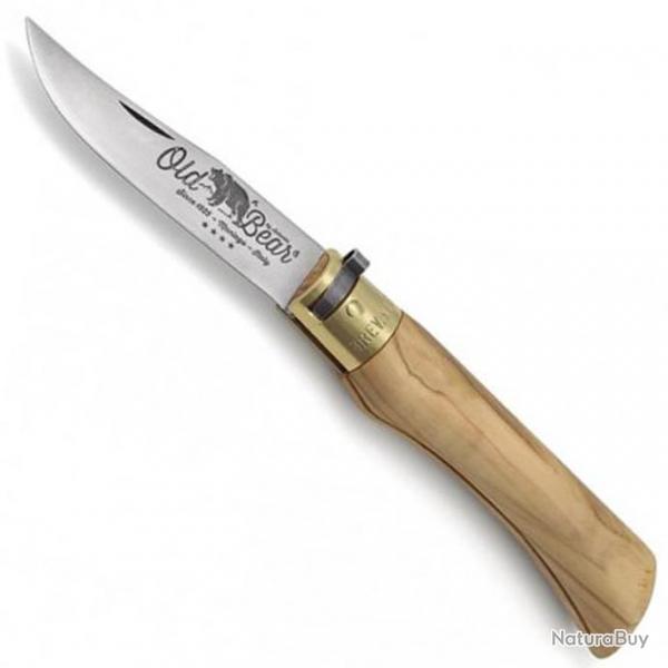Old Bear - Couteau Pliant Artisanal Olivier Lame Inox - 308 - 308.L