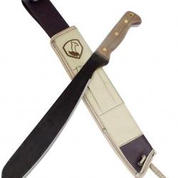 Couteau Condor Australian Army Machete Acier 1075 Manche Bois Etui Canvas Made Salvador CTK1808129