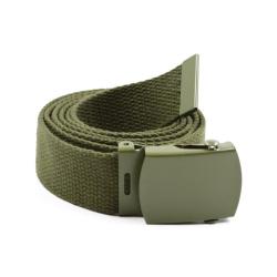 ceinture en toile taille unique kaki