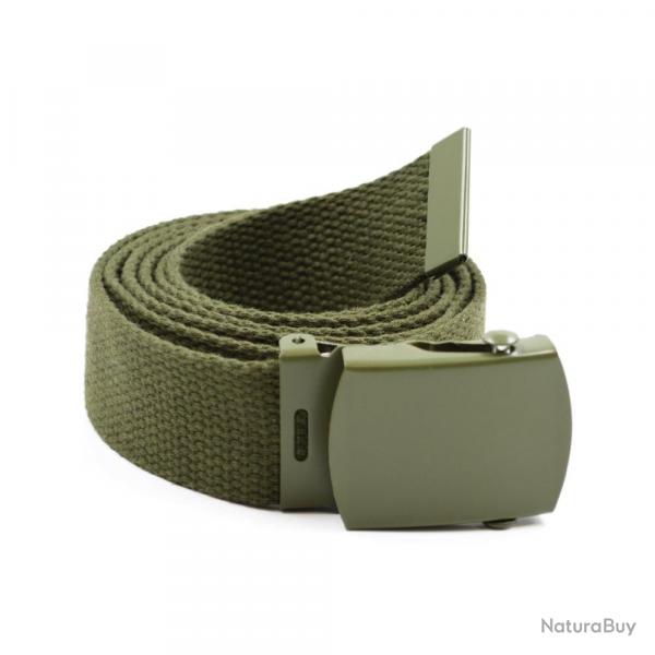 ceinture en toile taille unique kaki