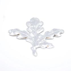Feuille de chêne à l'unité en aluminium 6,5x5 cm