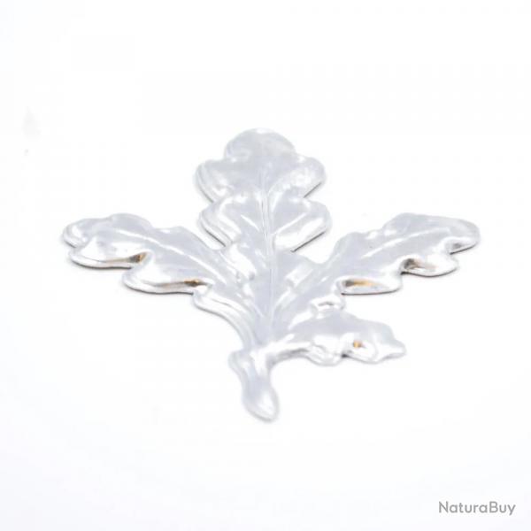 Feuille de chne  l'unit en aluminium 6,5x5 cm