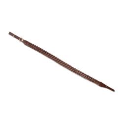 Bretelle carabine tressée fixation canon 7 brins largeur 4cm