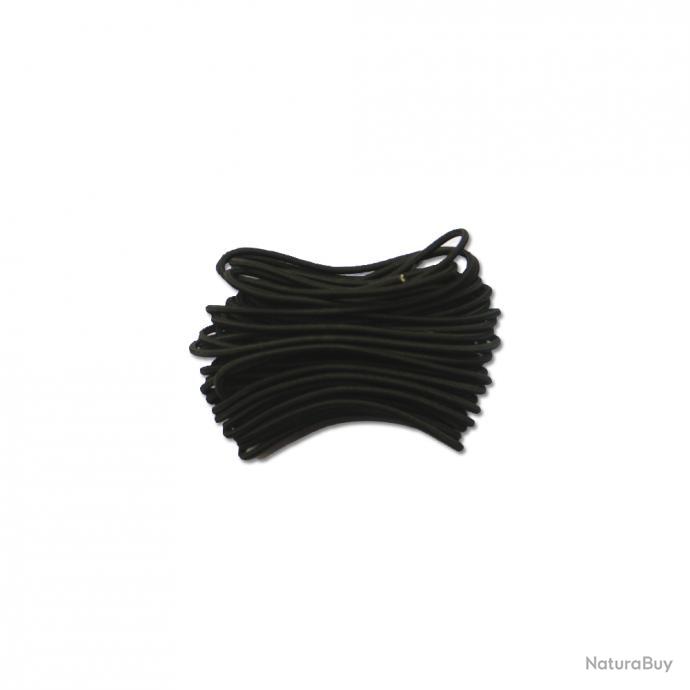 Corde élastique noire Diam. 2.5mm bobine de 10 m - Cordes et élastiques  (3973365)