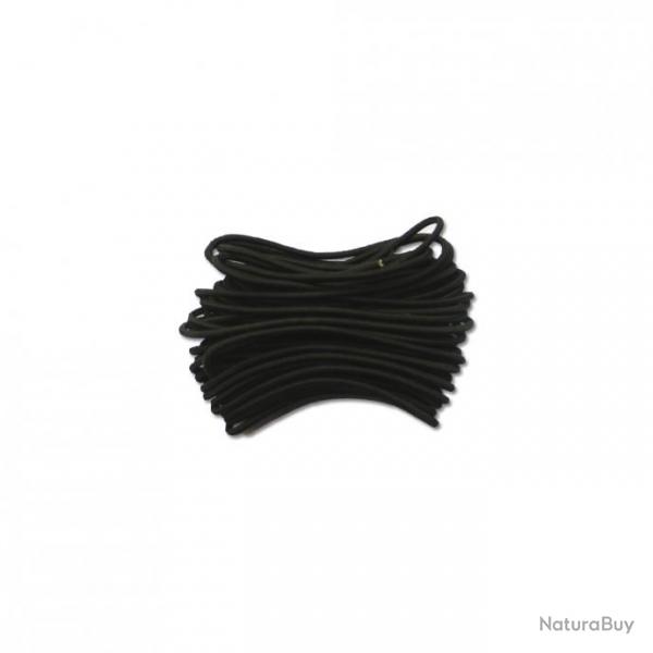 Corde lastique noire Diam. 2.5mm   bobine de 10 m