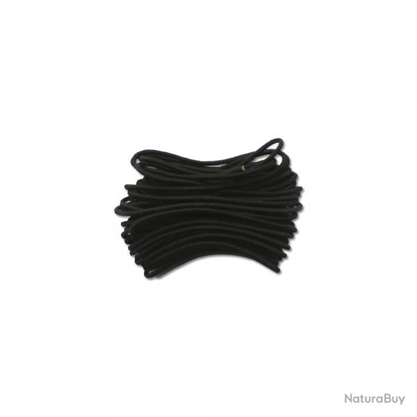 Corde lastique noire Diam. 2.5mm bobine de 10 m