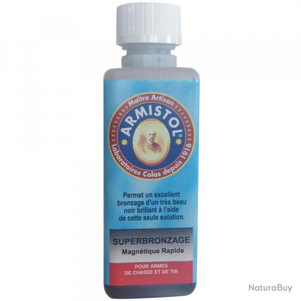 Super bronzage noir brillant pour armes de chasse 120ml