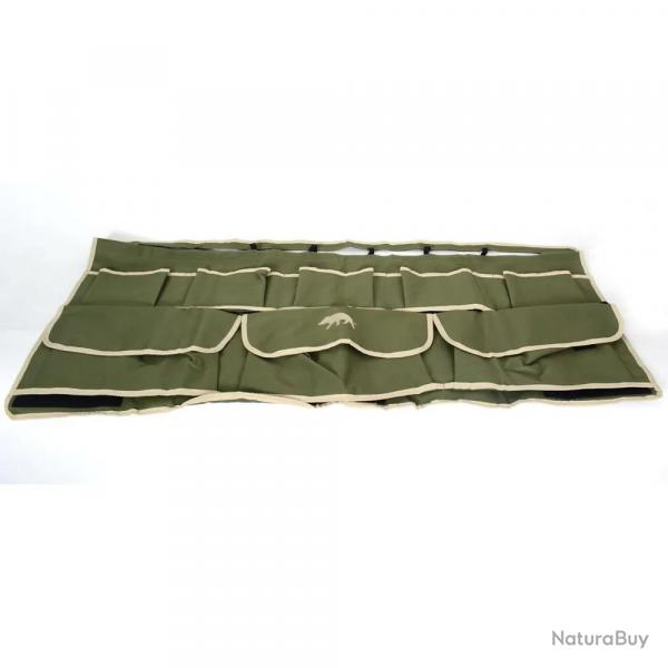 Serviteur Multipoches de voiture toile polyester et pvc kaki