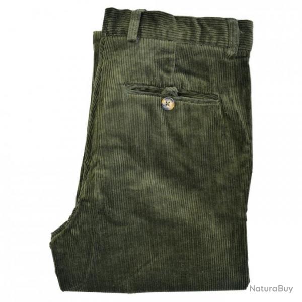 Pantalon velours vert CALVADOS Taille