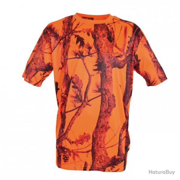 T-shirt chasse ghost camo Fluo Taille S (Taille 02)