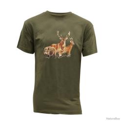 Tee Shirt kaki grands animaux Taille 3