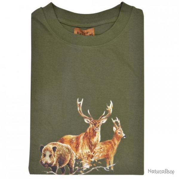 Tee Shirt kaki grands animaux Taille 3