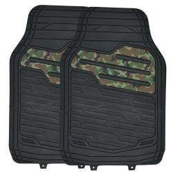 Set de 2 Tapis de Sol Avant anti glisse PVC recyclé Camo 67x45cm
