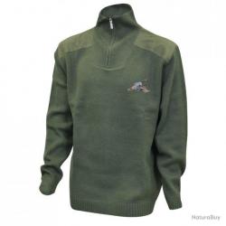 Pull col camionneur broderie Canard Taille 3