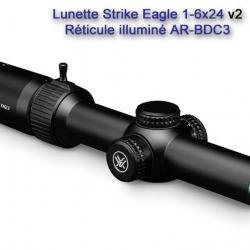 Lunette VORTEX Strike Eagle 1-6x24 - Réticule lumineux