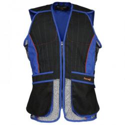 GILET DE BALL TRAP PERCUSSION NOIR ET BLEU TAILLE XXXL