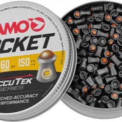 Plombs GAMO Rocket AccuTek 4,5mm pour carabine - Boîte de 150