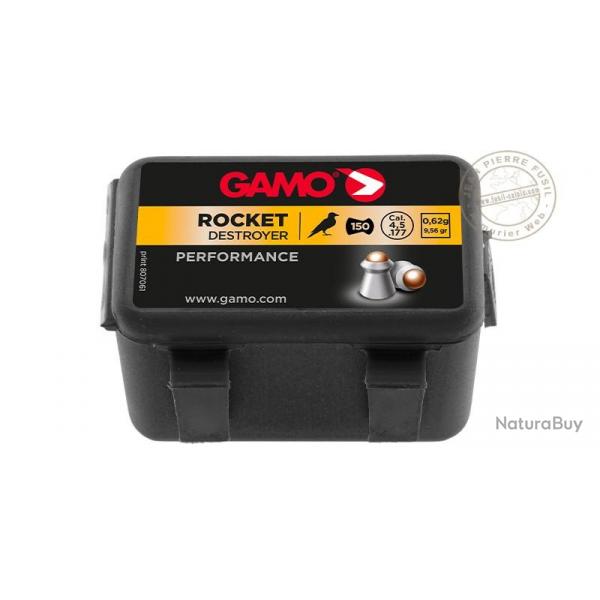 Plombs GAMO Rocket 4,5mm / 150 pour carabine