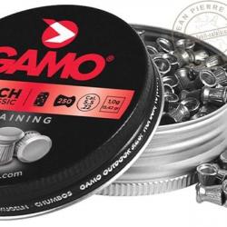 Plombs GAMO Match 5,5mm - 2 x 250 pour carabine