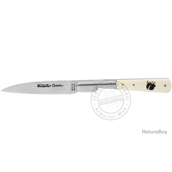 Couteau VENDETTA CORSA - Manche os blanc 12,5 cm