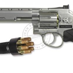 Revolver 4,5 mm CO2 ASG Dan Wesson 6'' - Nickelé (3 joules) - BB