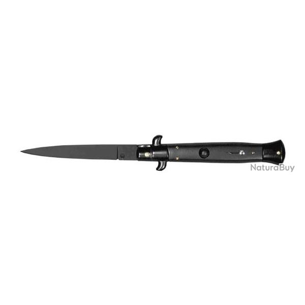 Couteau automatique - lame noire 10 cm