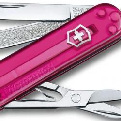 Couteau VICTORINOX - Classic transluside rose
