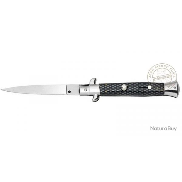 Couteau automatique - Faon Carbone - lame 10 cm