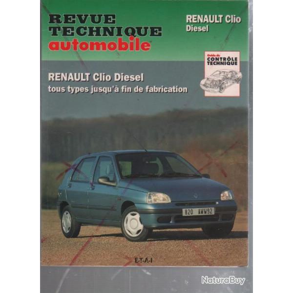 Rta revue technique automobile  renault clio diesel tous types jusqu'a la fin de la fabrication