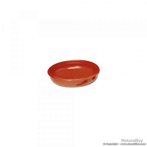 Coupelle pour abreuvoir 30L mtal de couleur rouge en plastique