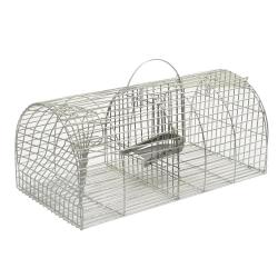 Nasse à rats en acier galvanisé 38 x 23 x 17 cm