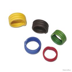 Bague Spirale En Plas. 18 Mm Bleu x100 (Taille 2BIS)