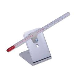 Thermomètre tube rouge avec support - OLBA
