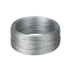 Câble acier zingué 7 torons tressés Diam. 1,5 mm bobine 200 m pour clôture