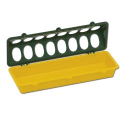 Mangeoire volaille plastique à trous 30cm