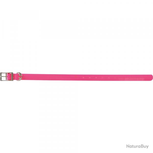 Collier chien biothane biogold rose