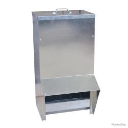 Mangeoire à trémie galvanisée 40L