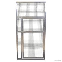 Panneau de volière aluminium avec porte